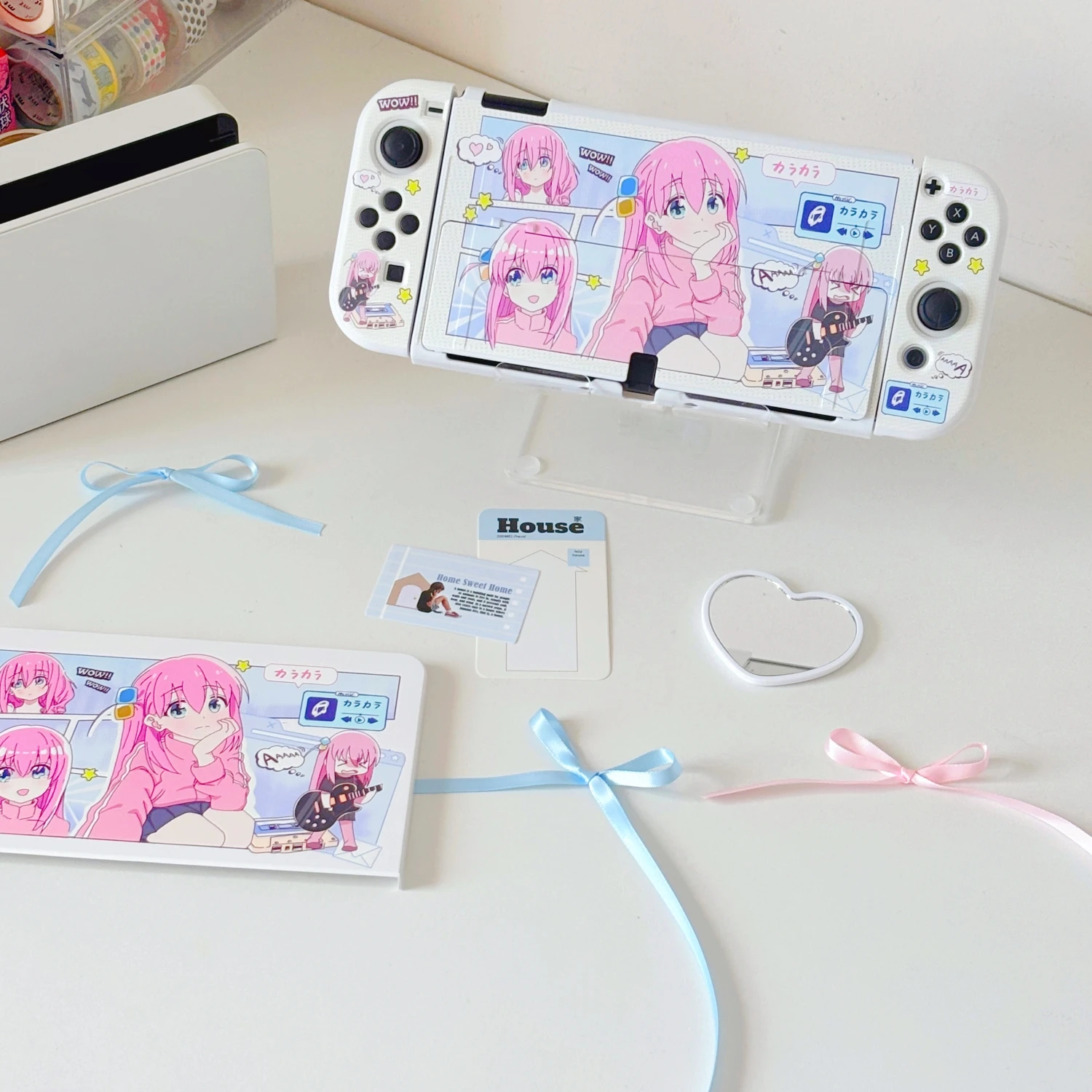 Etui ochronne na konsolę Nintendo Switch 2/OLED z motywem kreskówki anime, kompatybilne z kontrolerami Joy-Con, akcesoria do konsoli do gier. — zdjęcie produktu 5