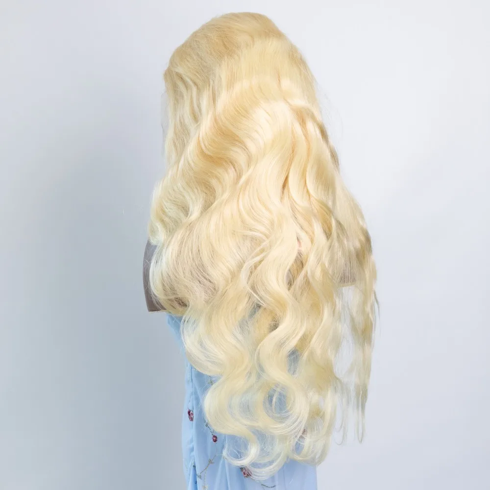 30 36 بوصة 613 باروكة من شعر طبيعي 13x6 الجسم موجة Hd الدانتيل الباروكات الأمامية 200% الكثافة شعر برازيلي شعر مستعار أشقر 613 Hd الدانتيل شعر مستعار أمامي