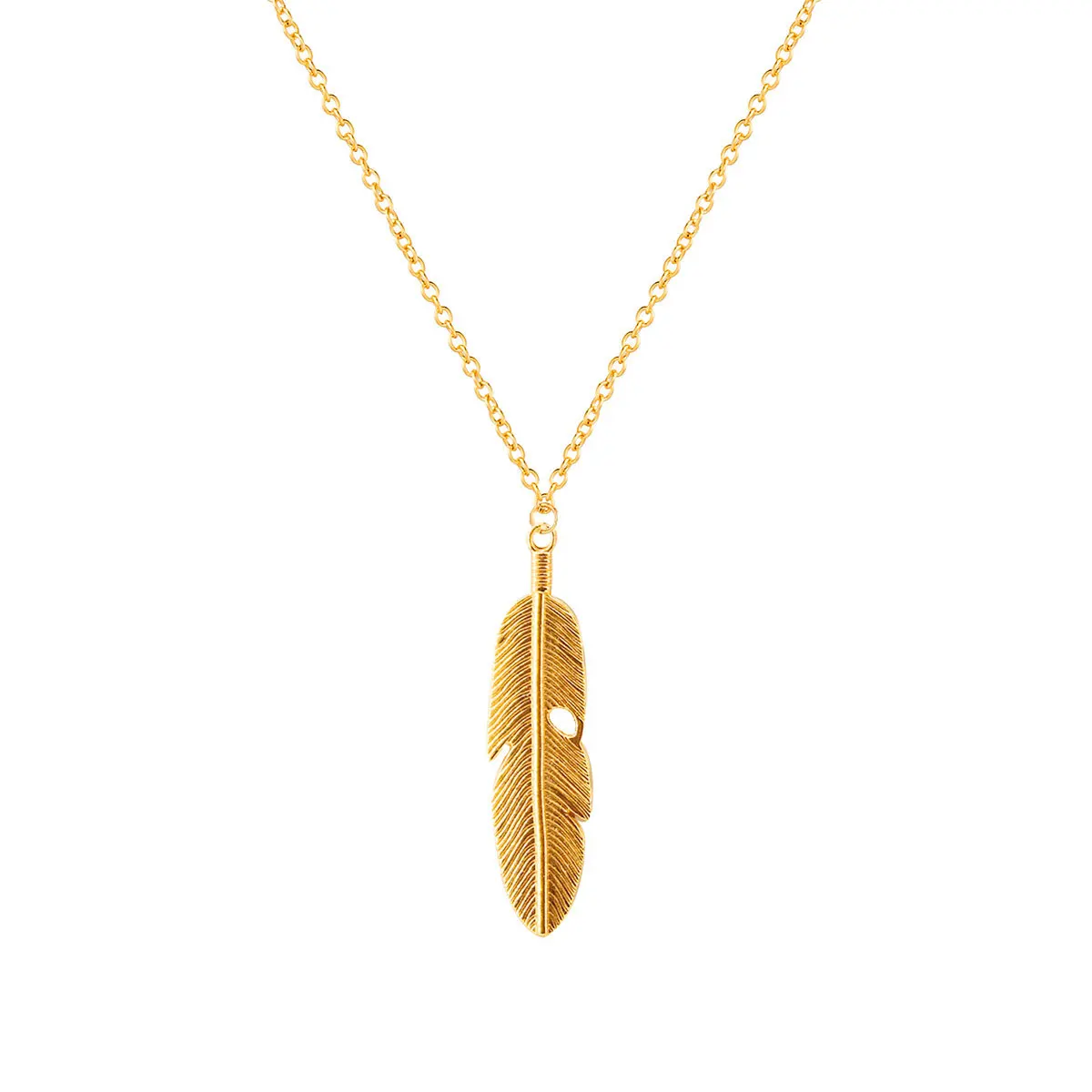 Premium Bohemian Feather Tassel Necklace Vintage Collarbone Chain Unique Design Soft Comfortable Standard Length