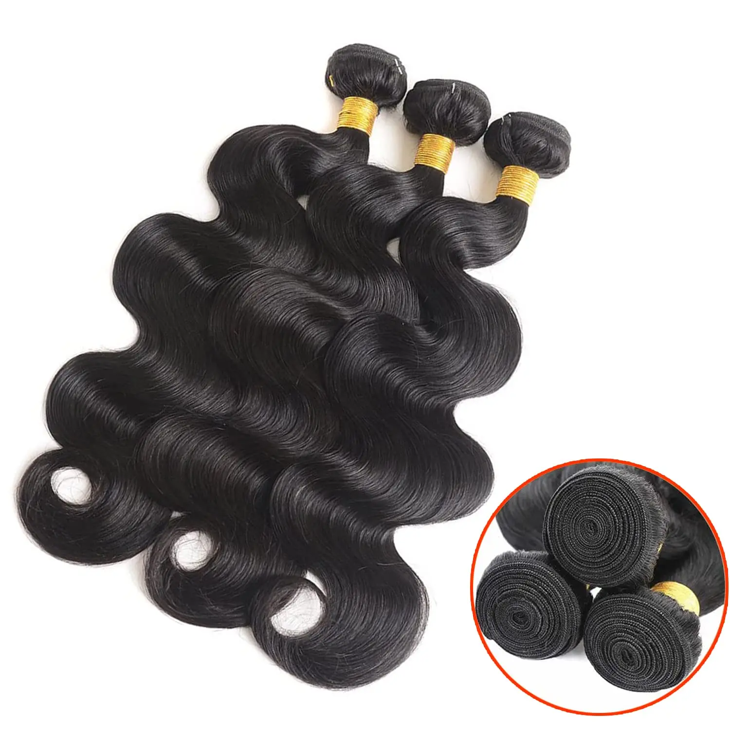 30 34Inch body Wave Bundle 100% Human Hair Double Weft Curly Raw Hair Extensions Tissage Unprocessed Indian Hair Quick Weave