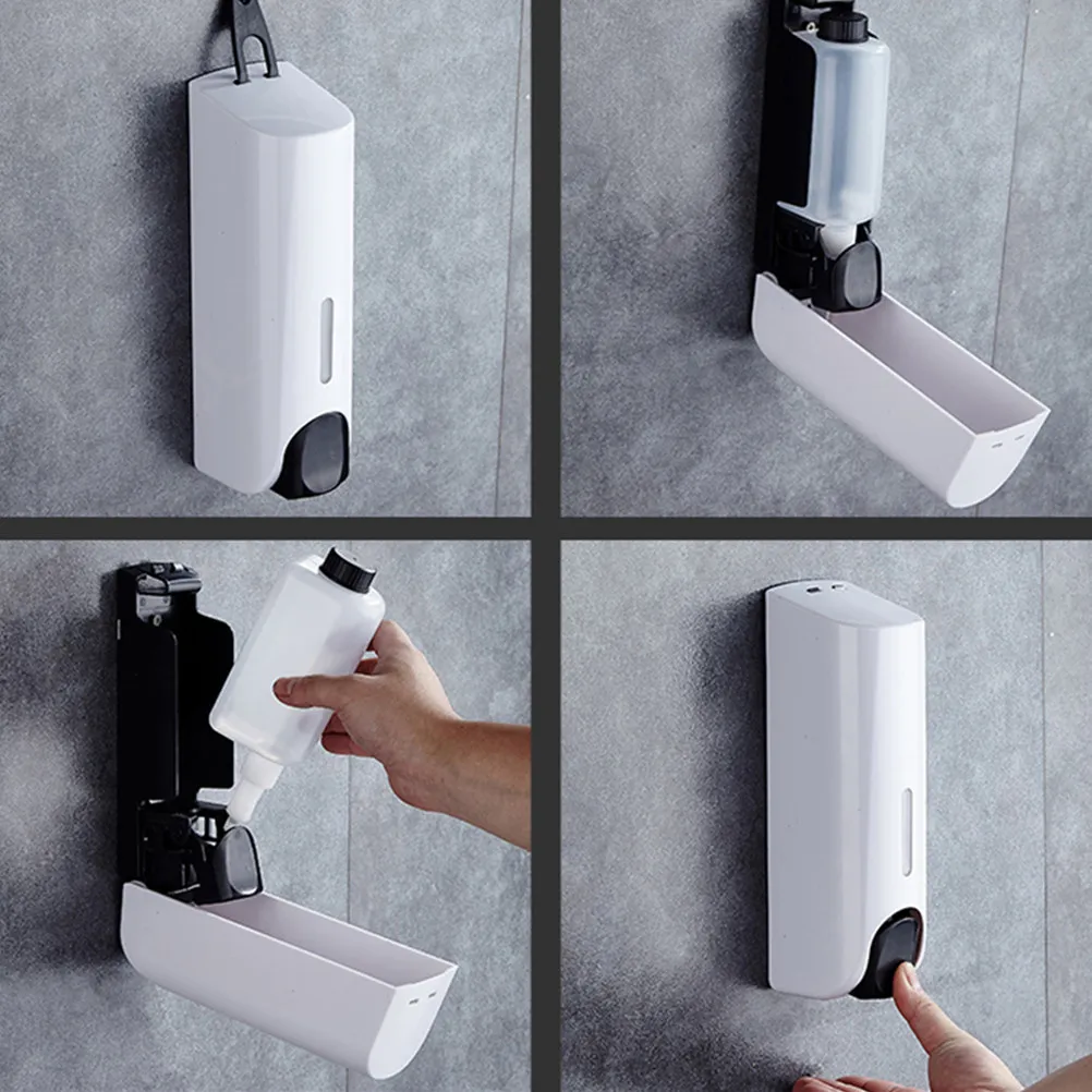 1Pcs Wall Mounted Soap Dispenser for Bathroom Shower Hotel Public Space Efficient Installation Wide Application Touch Free