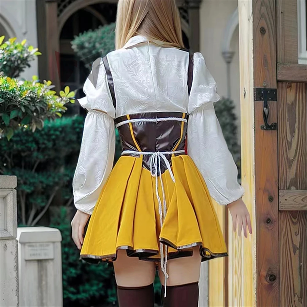 New Puella Magi Madoka Magica Tomoe Mami Cosplay Costume Shirt Skirt Hat Set For Girl Female Custom Made