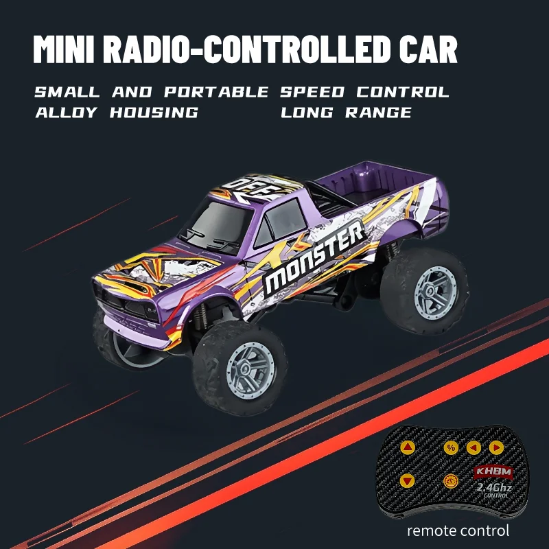 Nieuwe RC Auto MINI Legering 1/64 Afstandsbediening Auto Handig om 60 Minuten Werktijd te dragen Kinderen Geschenken Elektronisch Speelgoed - afbeelding 1