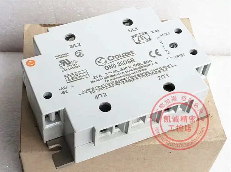 2025.4Original French Gonos CROUZET Solid-state Relay GN0 25DSR 25A In Stock GNO25DSR