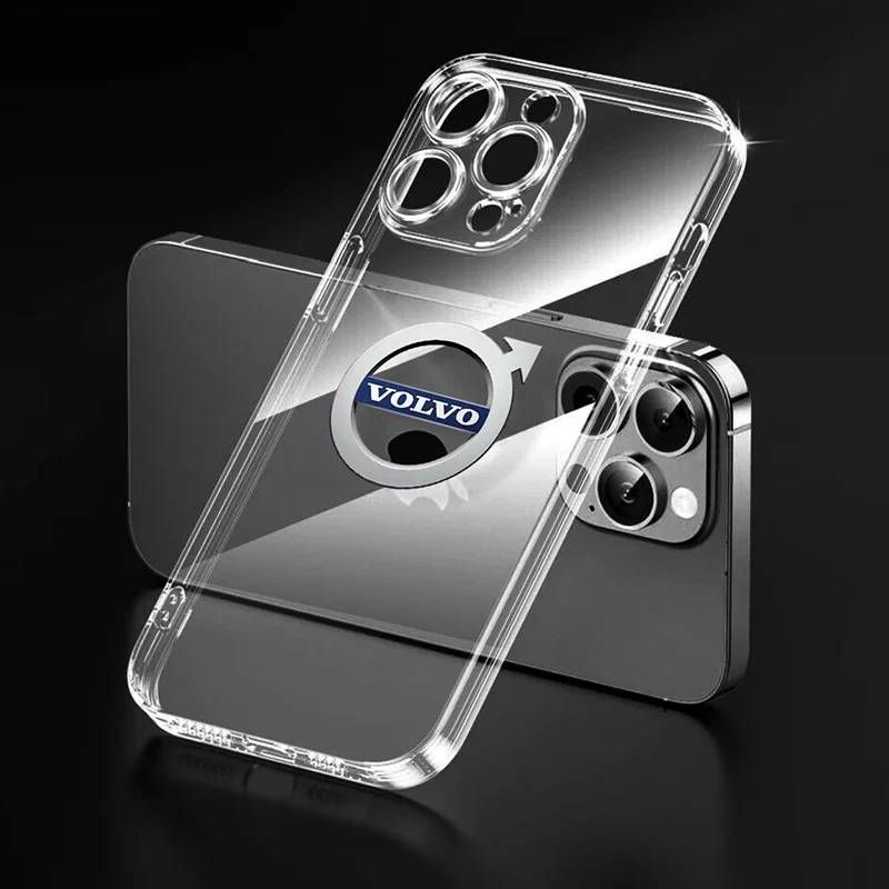 Fashion Clear Cover Phone Case For iPhone 13 Pro 13 Mini 11 12 Max Xr X Xs 7 8 Plus For Volvo XC60 XC90 XC40 S60 V40 V50 V60