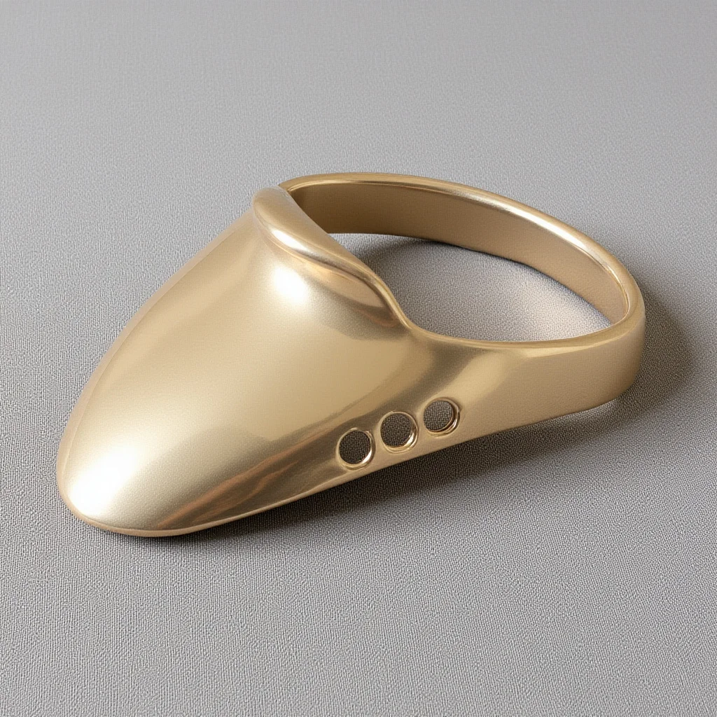 1 Set Portable Archery Brass Ring Wear-Resistant Finger Guard For Thumb Protection Traditional Oriental Archery Supply Party