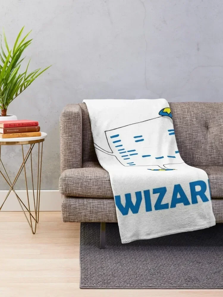 Western Blot Wizard, he loves Cell Biology! Throw Blanket Quilt Travel Blankets