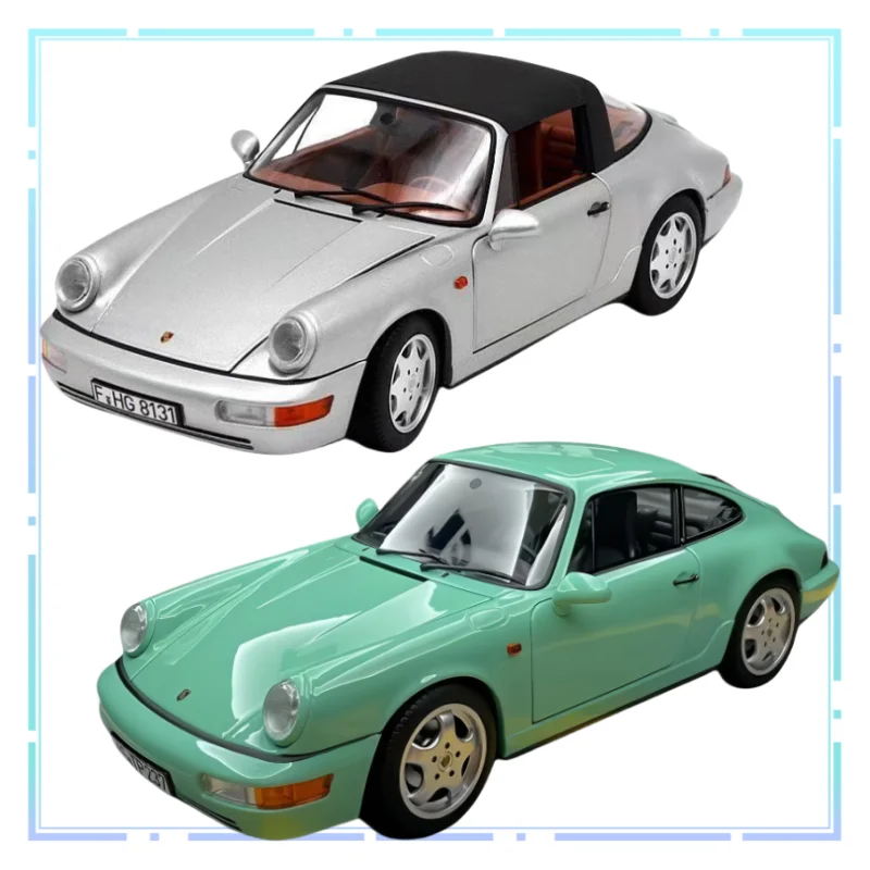 

NOREV 1:18 Porsche 911 Targa Convertible Alloy Full-opening Car Model Boy Toy Model Decorative Ornaments Collection Vehicle Toys