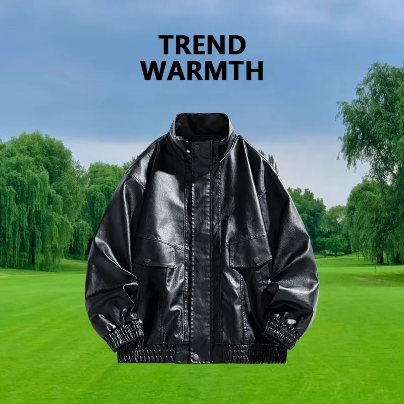 

New Men's New Leather Jackets Men's Trendy Leather Jackets