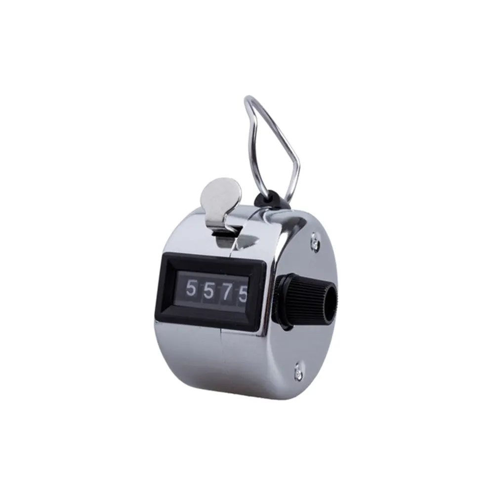 Mini Hand Tally Counter Metal 4 Digit Counting Device Portable Number Suitable for Sports Punch Imprinter - view 3