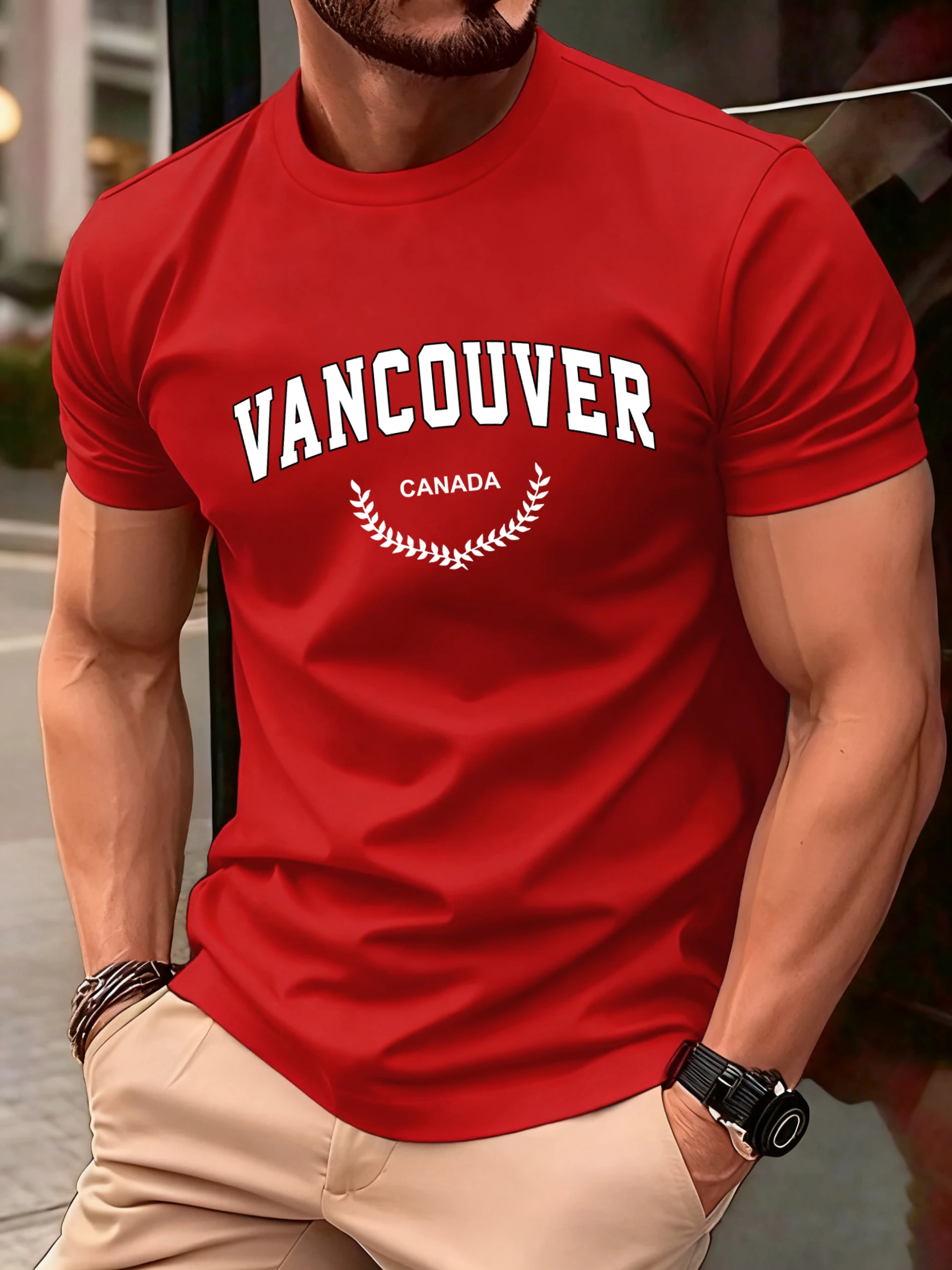 Street Fashion Canada - Vancouver Canada Print T Shirt Men