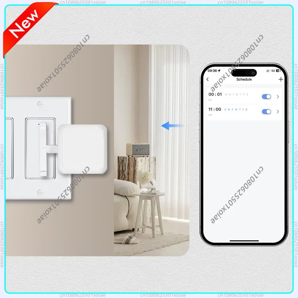 

Bluetooth-Compatible Robot Button Pusher App Control Wireless Light Button Pusher Robot Rechargeable for Bedroom Living Room