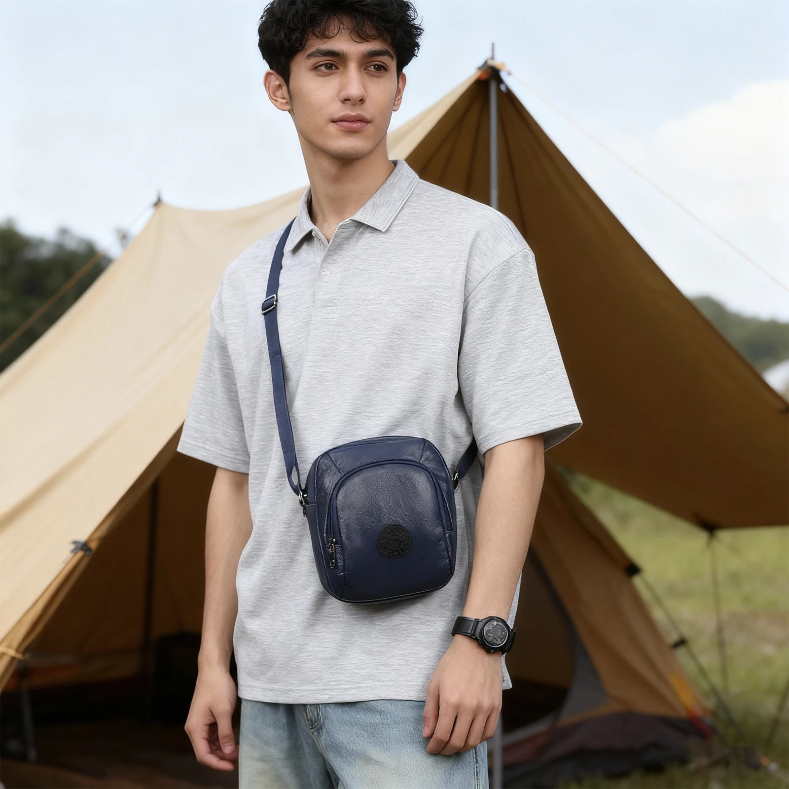 Small Shoulder Sling Bag for M - Leatherwork Letters ulasan dan harga