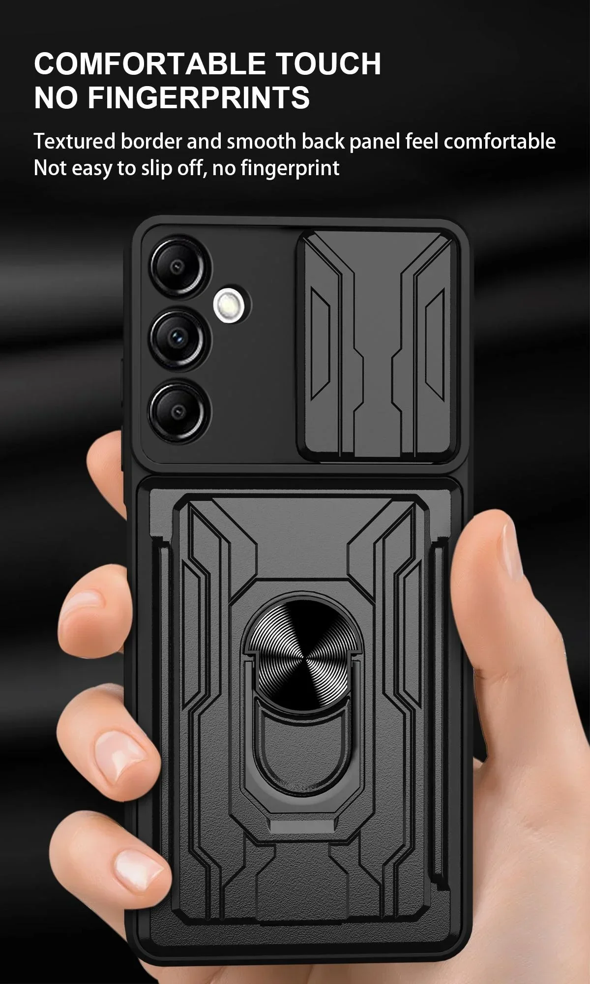 لسامسونج غالاكسي A56 A36 A26 A06 A16 5G A15 A25 A35 A55 غطاء ل A14 A13 A54 A53 حافظة بطاقة الجيب مع حامل حلقة مغناطيسي #4