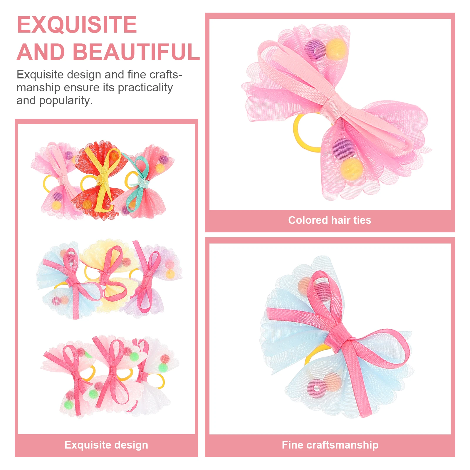 

50pcs Dog Accessories Wear Resistant Hair Bowtie Bows Small Grooming Cloth Supplies Fashionable Holiday Colored