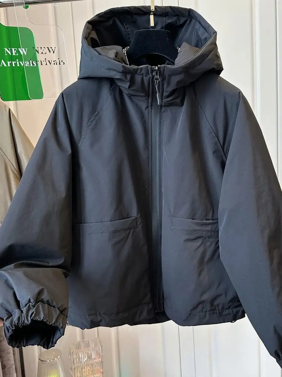 

Женское утепленное шерстяное пальто больших размеров для осени и зимы, свободный крой, в корейском стиле, для полных женщин весом до 300 фунтов