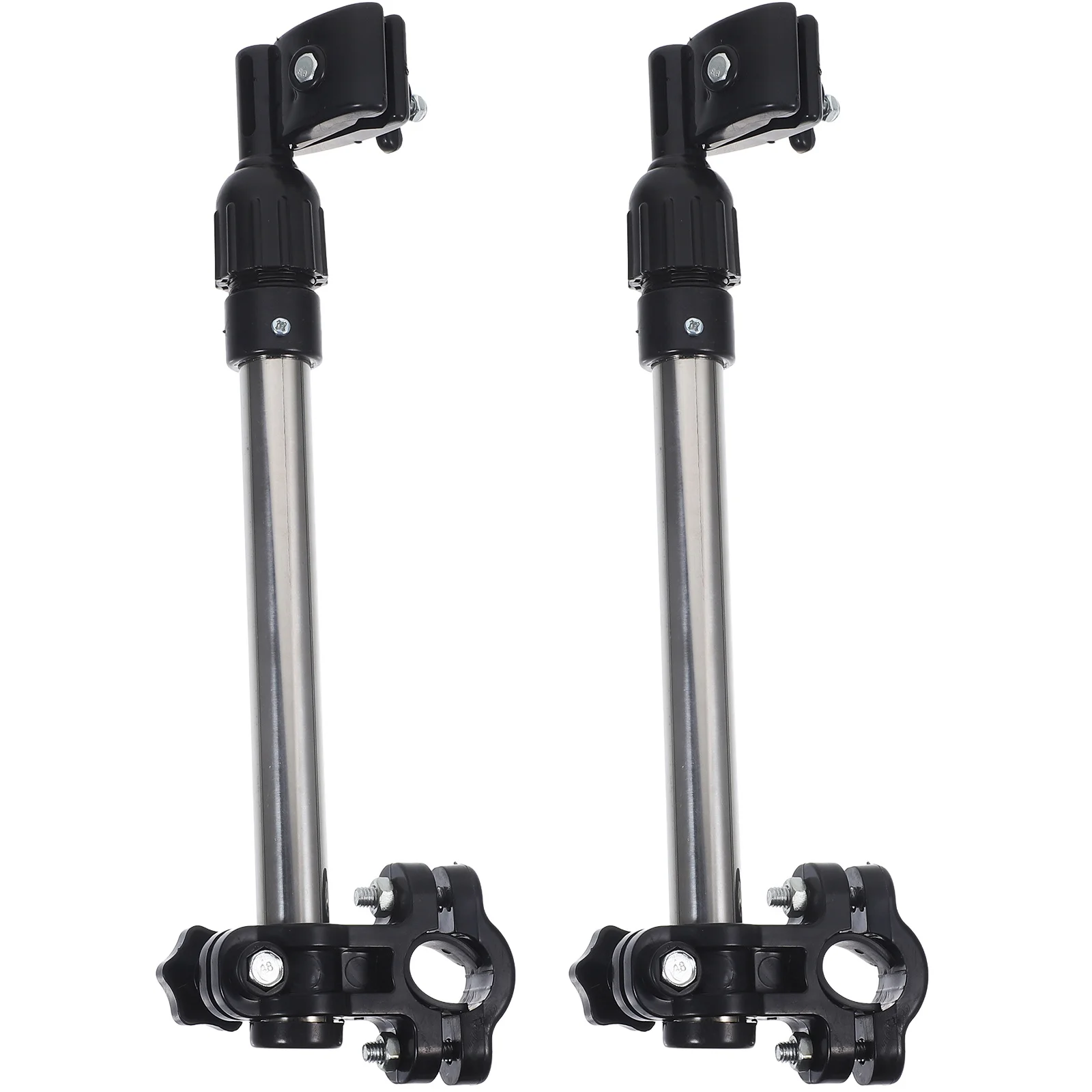 2Pcs Adjustable Umbrella Mount Stand for Bicycles Electric Bikes Wheelchairs Strong Break Resistance Easy Install