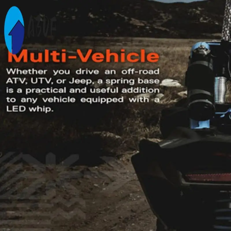 

A30F-Antenna Spring Mount Flag Light Spring 1/2 Inch Spring Mount CB Antenna Spring Base For Trucks Car RZR UTV Can Am ATV