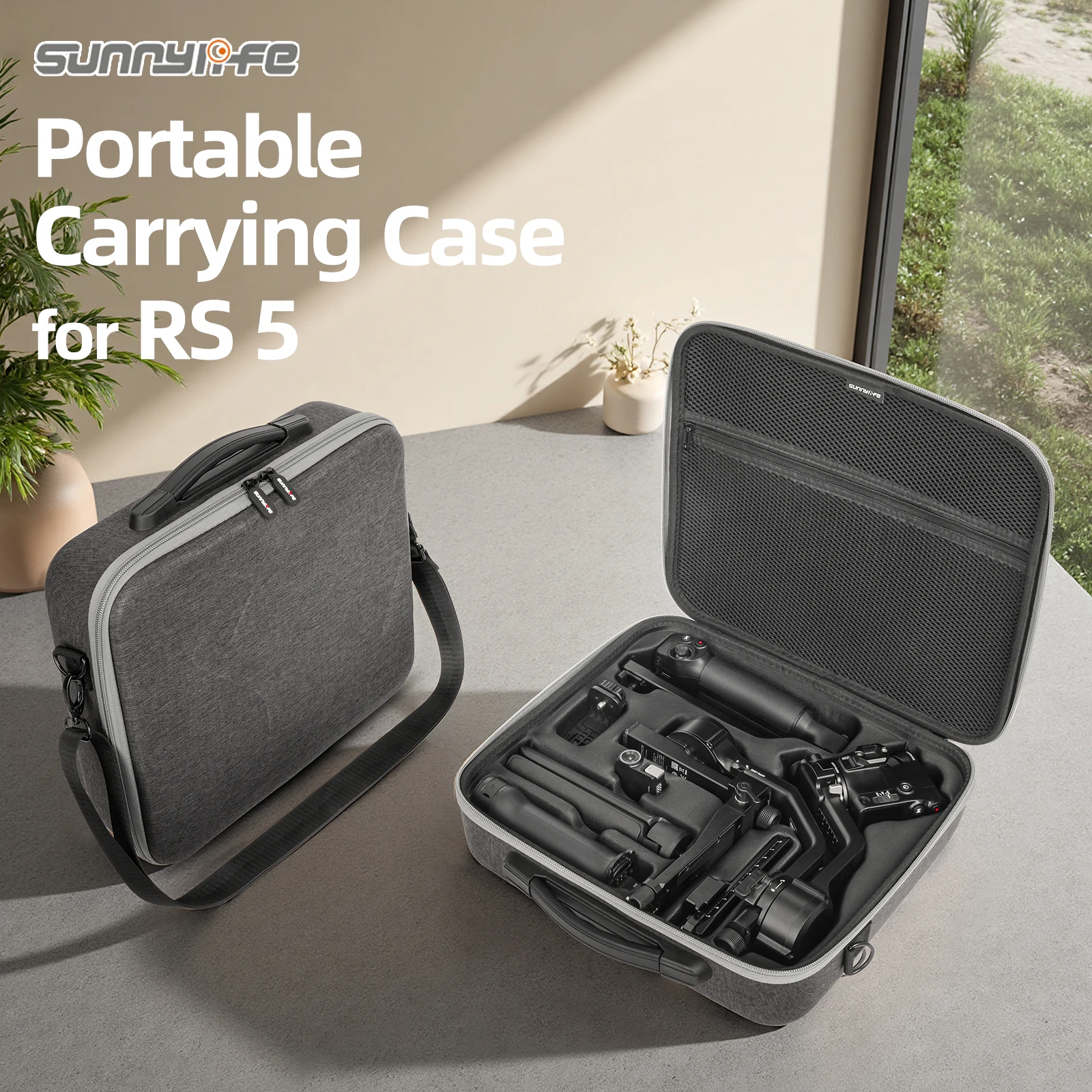 Bolsa de Armazenamento Sunnylife Compatível com DJI RS 5, Estojo Protetor para Estabilizador Portátil Ruying