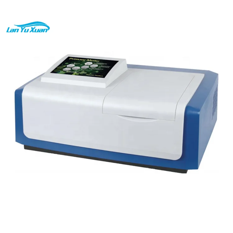 L6S UV Vis Visible Spectrophotometer Split Beam Scanning  with touch LCD screen