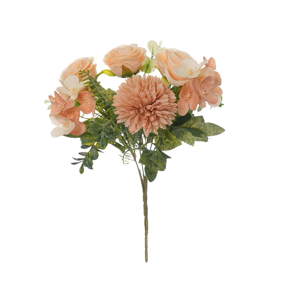 

10PCS Artificial Flowers Silk Roses Table Centerpieces Fake Plants Wedding Bride Room Home Party Gifts Scrapbook Art Wall Cheap