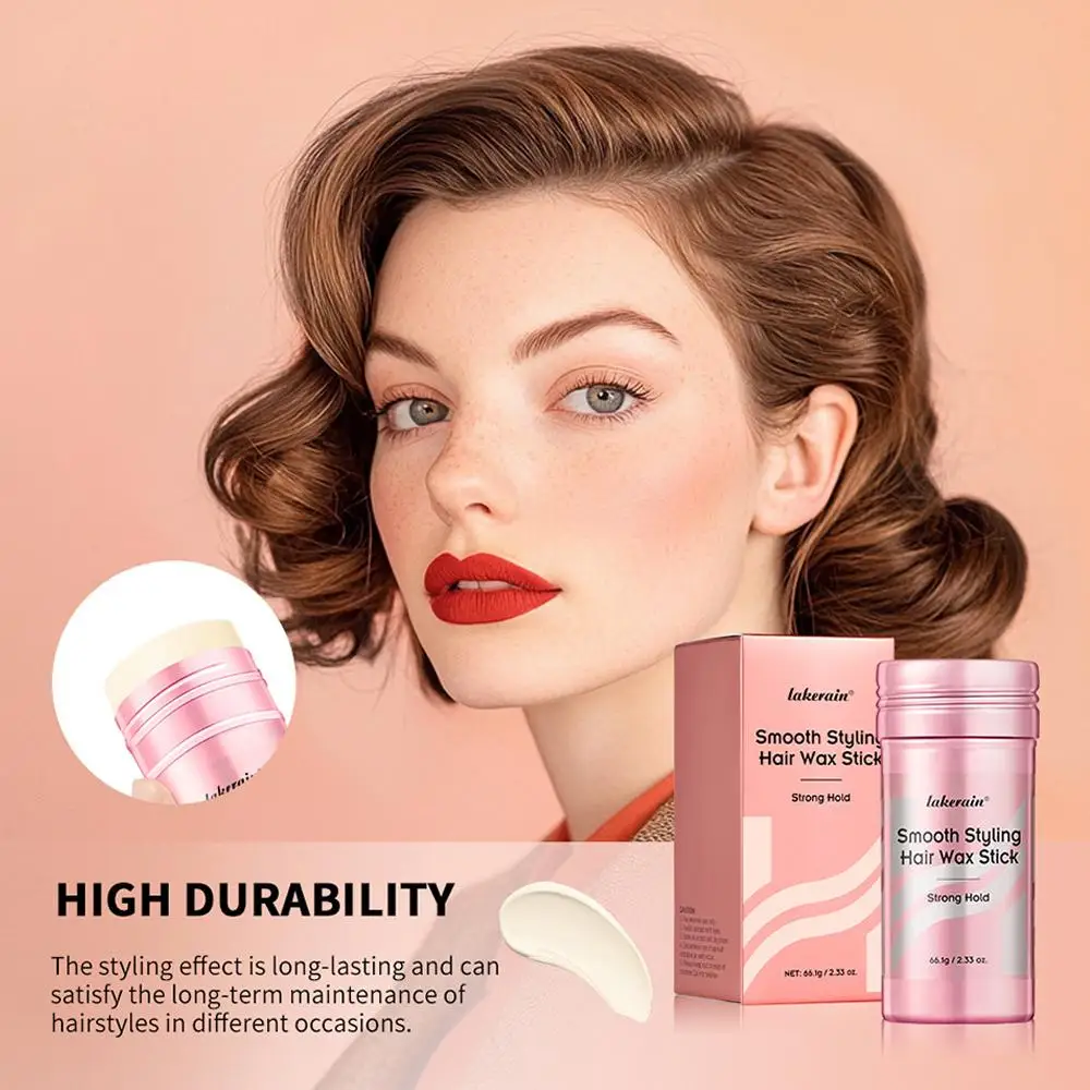 Broken Hair Wax Stick Oil-Free Non-Greasy Hair Wax Gel Powerful Long-Lastingall-day Smooth Styling Hair Gel For Forehead Te J2Q5