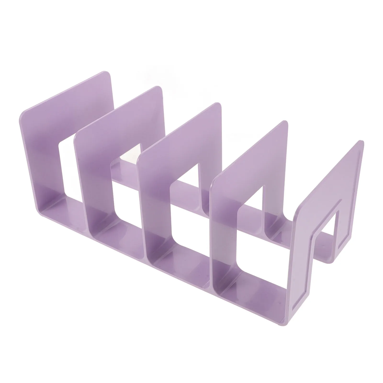 

Multi-Functional Thickened Plastic Bookend Office Desktop File Sorter Book Holder Magazine Divider Book Storage Manager