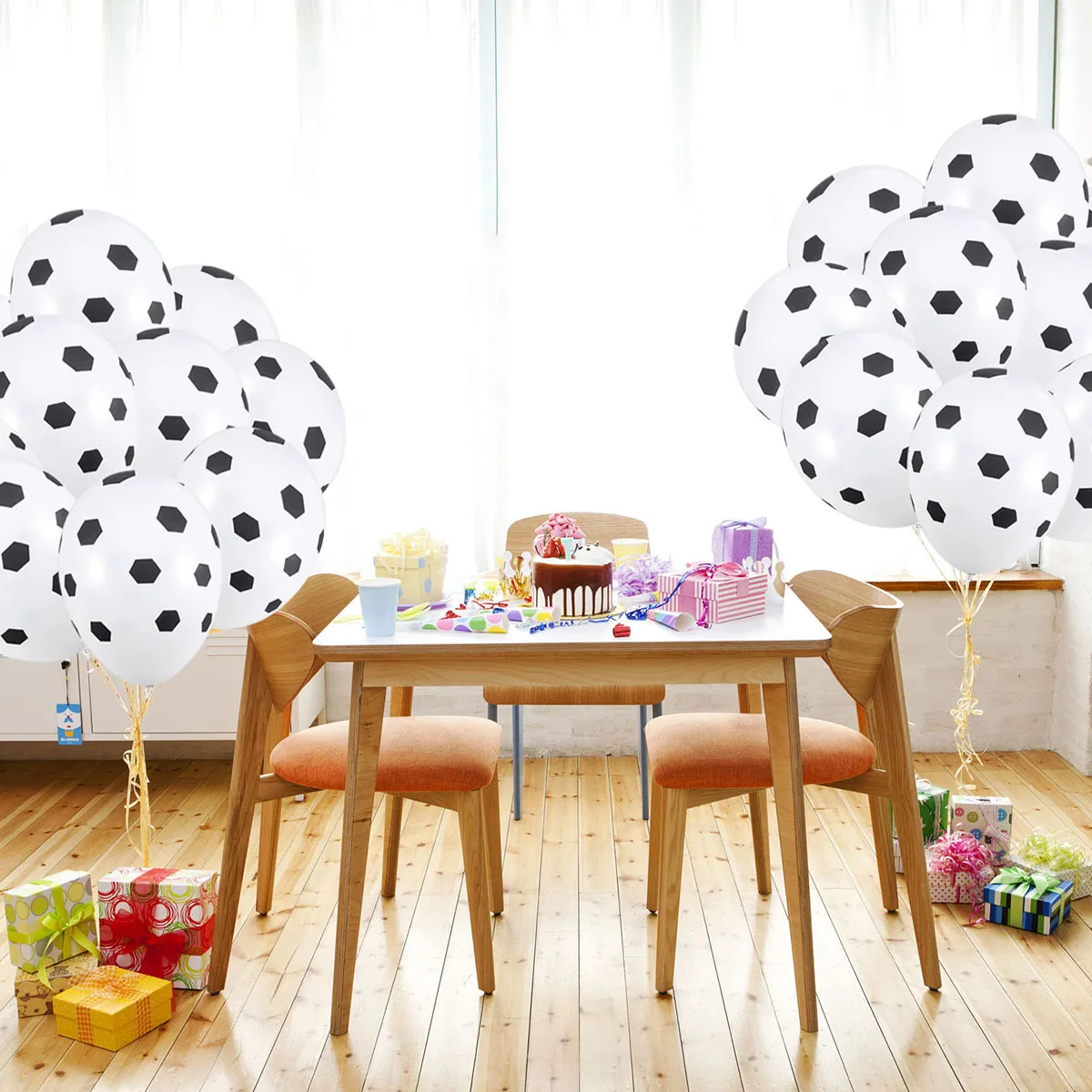 

100pcs 12Inch 3G Football Pattern Soccer Latex Rubber Balloons Party Birthday Wedding Decoration Reusable Balloons For