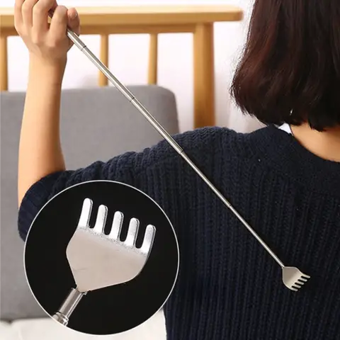Back Scratcher 텔레스코픽 긁는 Back Scratcher 마사지 키트 스크레이퍼 확장 가능한 텔레스코픽 가려움증 건강 제품