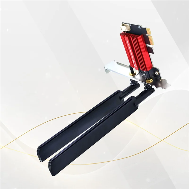 

ELECT-Wifi7 MT7927 Card +12DB Antenna 2.4G/5G/6G Tri-Band 8774M MT7927 Wireless Wifi Card BT5.4 Gigabit Wireless Network Card