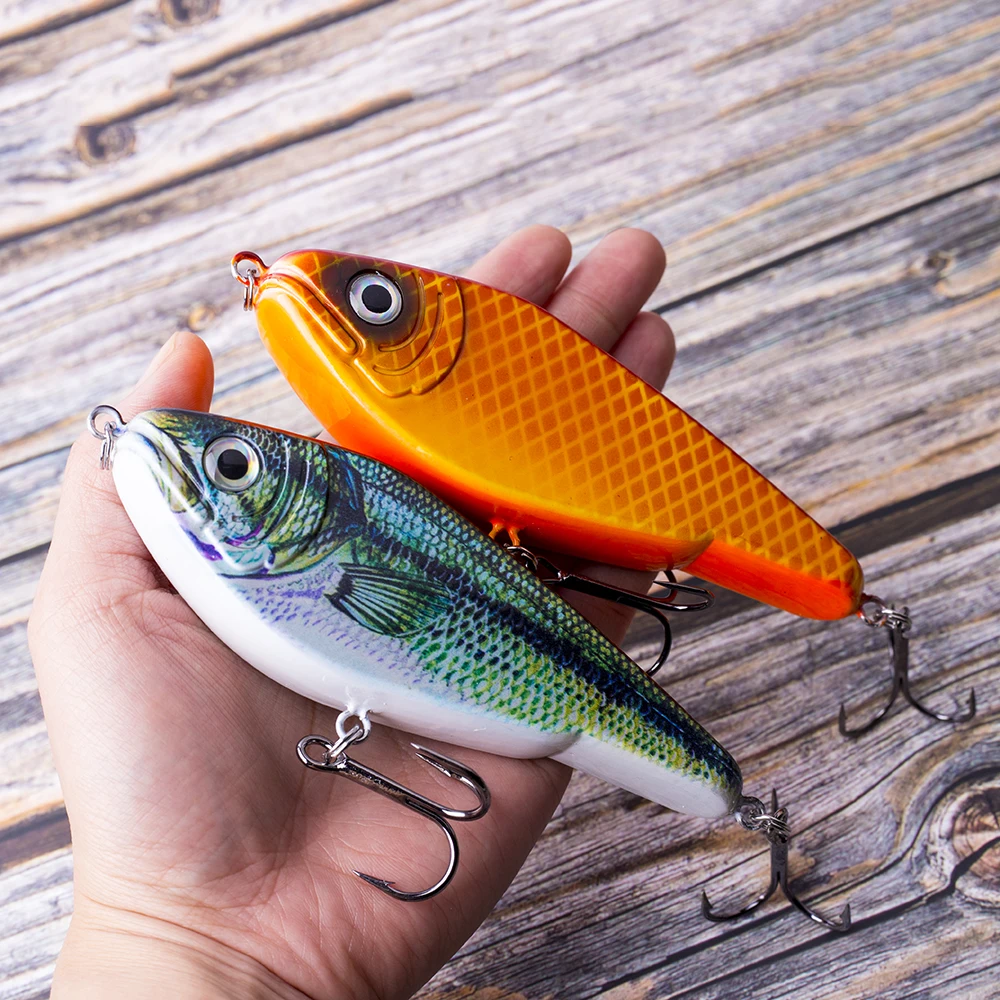 CCLTBA  Jerkbait 5 Types Pike Fishing Lure Glide Jerk Bait Hard Lure Artificial Wobbler Sinking  Jerkbait Muskies Fishing Tackle