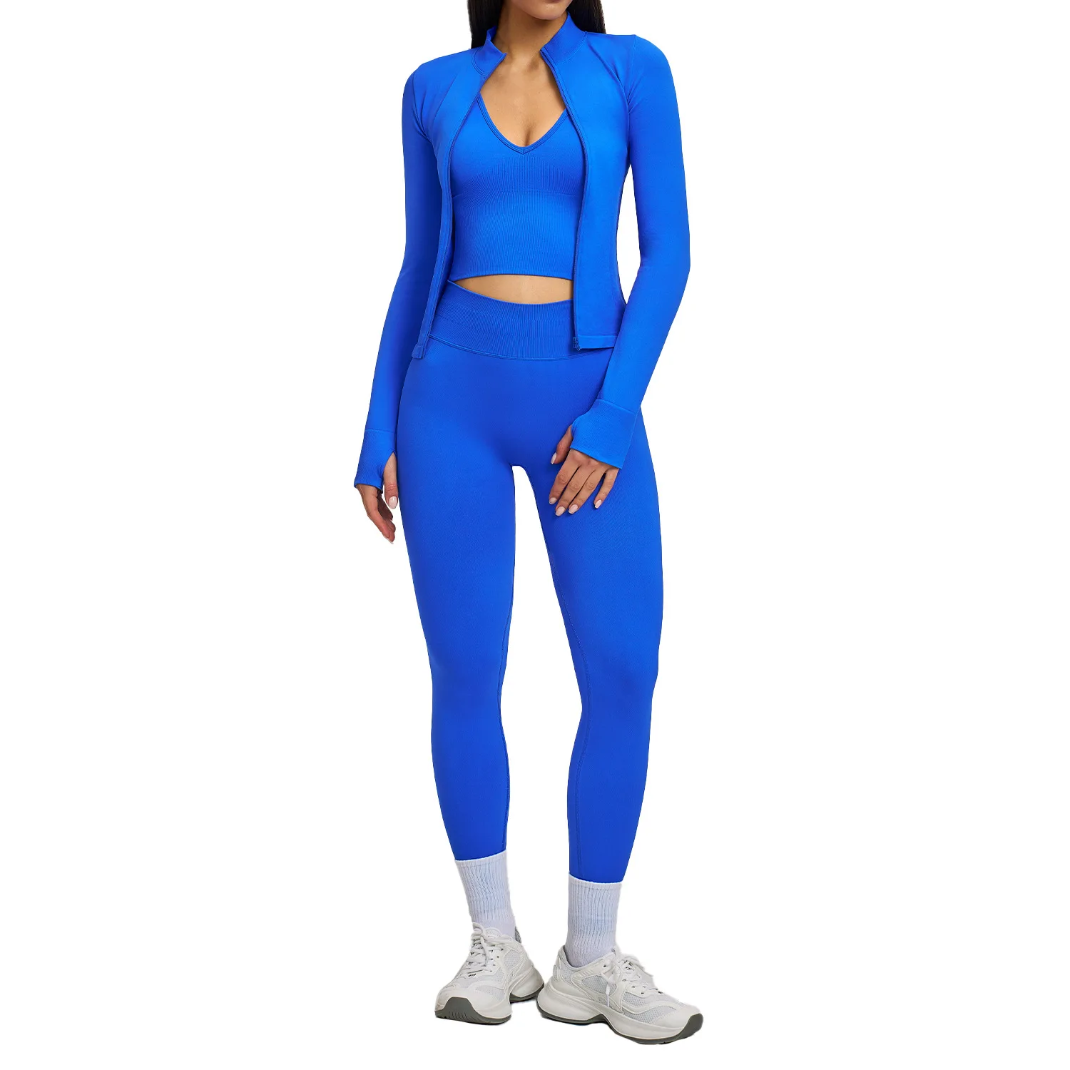 

Комплект для йоги Maxdutti, I-образный крой для красивой спины, облегающий фитнес-костюм, высокоэластичный спортивный комплект для бега, женский.