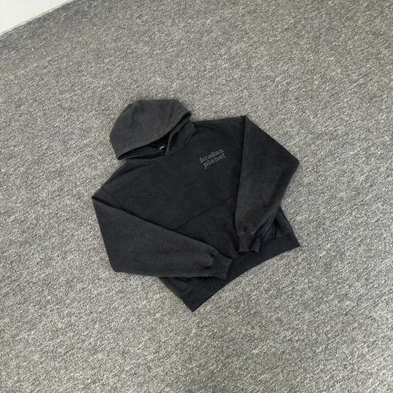 

Broken Pl Street Sle Свободная толстовка с капюшоном, повседневная хлопковая толстовка с принтом, базовая толстовка для мужчин и женщин