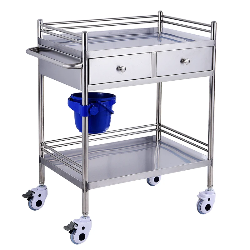 Stainless Steel Tool Rolling Salon Trolley Beauty Medical Salon Trolley Manicure Storage Carrello Attrezzi Beauty Furniture KMST