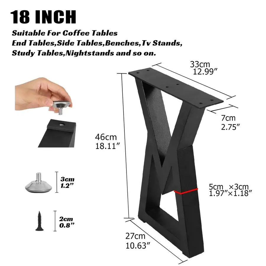 Factory Direct 2026 Metal Table Legs Bench Legs for DIY Furniture, Coffee Side amp End Table, Nightstand, Modern Desks, Heavy Du