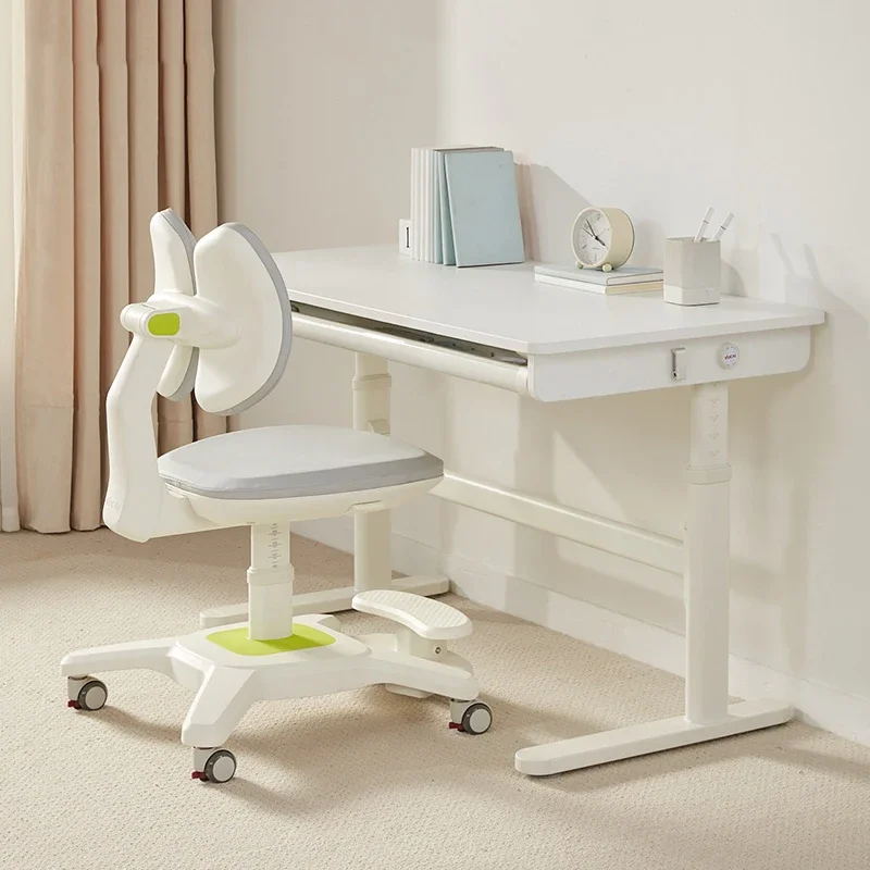 Mini table de bureau et chaise pour enfants, IQUE Girl, chambre d'enfant, bureaux, mobilier de bureau alth, chevet pour garçon, ensemble d'étude en plastique pour enfant