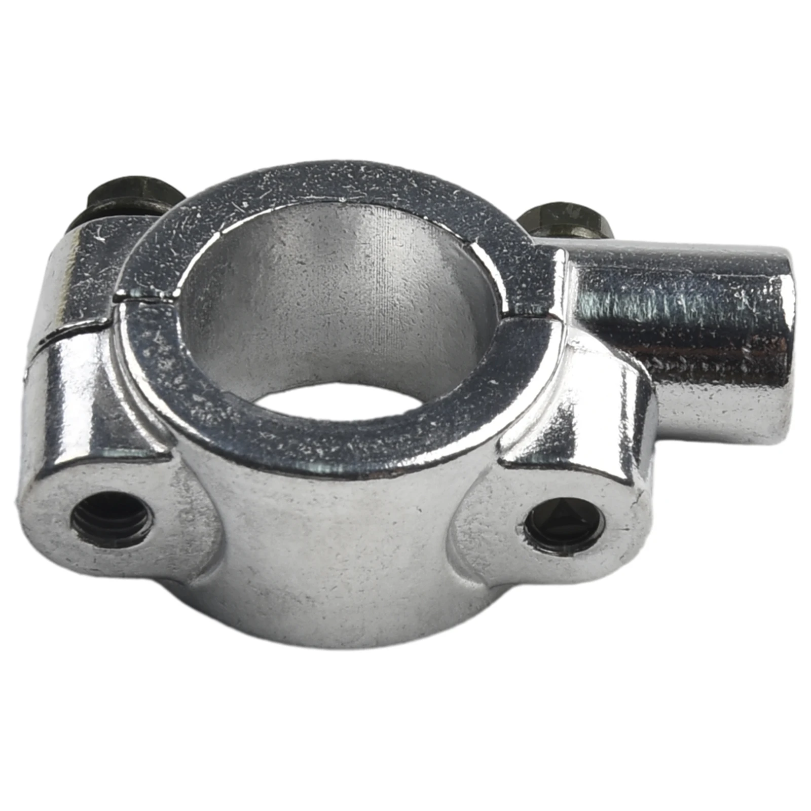 Secure Aluminium Mirror Mounts, 10mm Holder Clamps Adaptor, Chrome Finish, Ideal for Motorcycles, Bicycles, E bikes