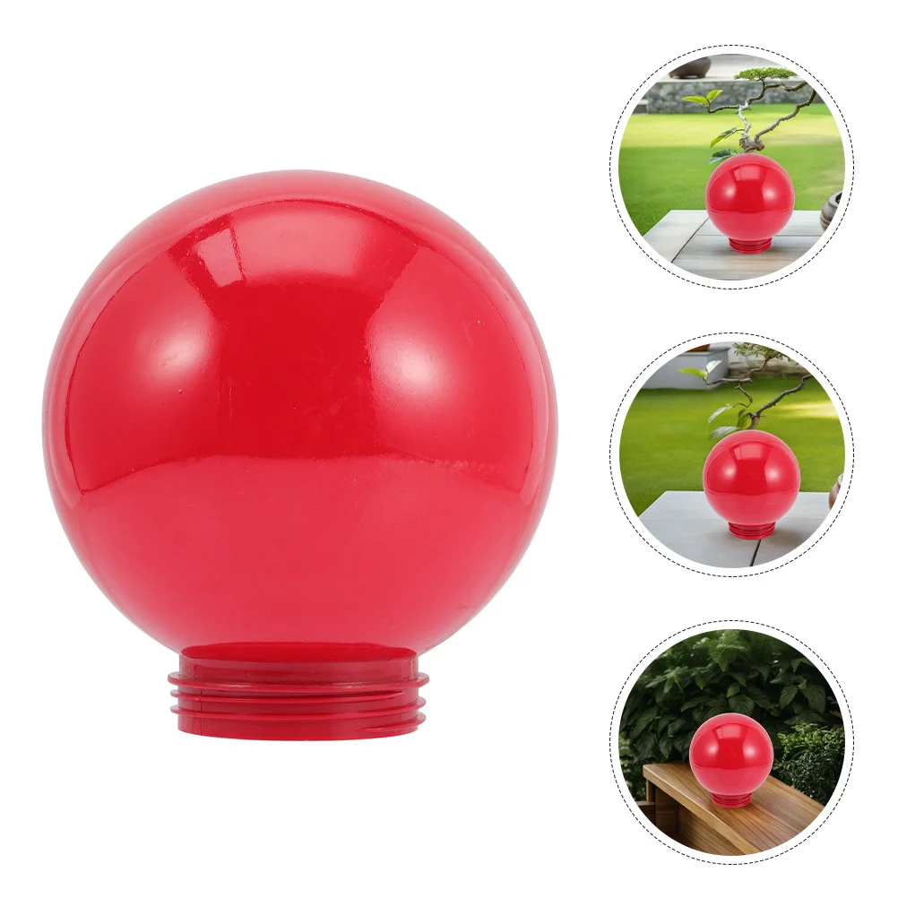 

Colorful Acrylic Globe Lamp Shade Replacement Waterproof Outdoor Light Cover for Garden Street Lamp Post Round Decorative