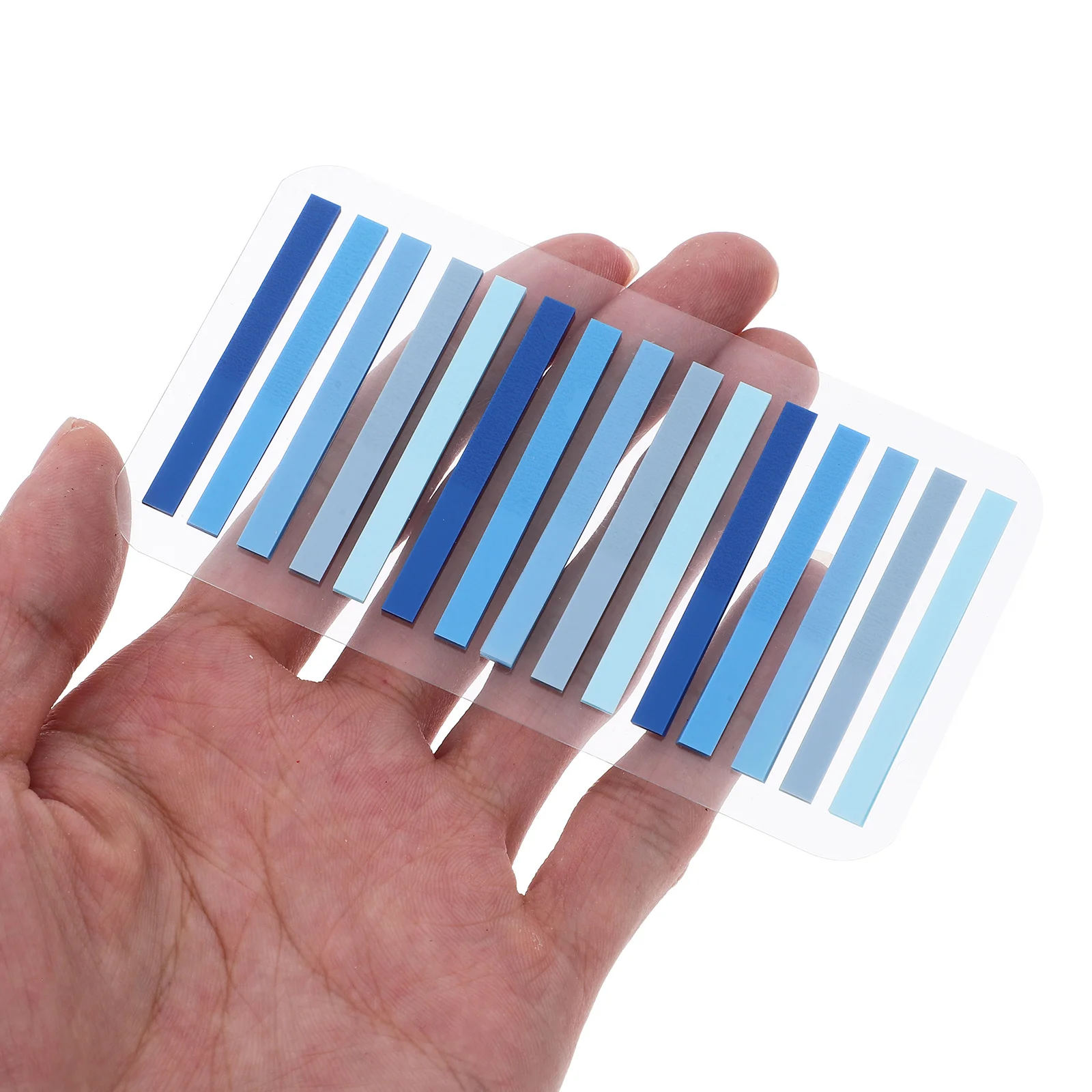 4 set Schede di lettura colorate per libri Indicatori di pagina indice Adesivi divisori scrivibili Forniture per annotazioni di libri Blocco note