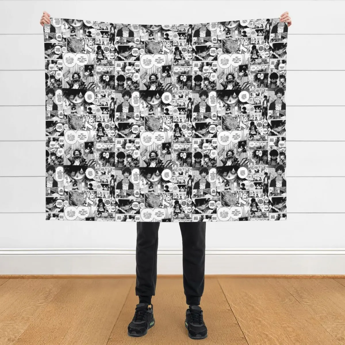 

Dabi Manga Panel Throw Blanket Fashion Sofas Flannel Hairy Blankets