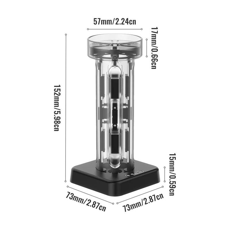 Cassettes Slot Small Handle Charging Base–4-In-1 For NS Game Controller Charging Station For Nintendo Switch 2 B