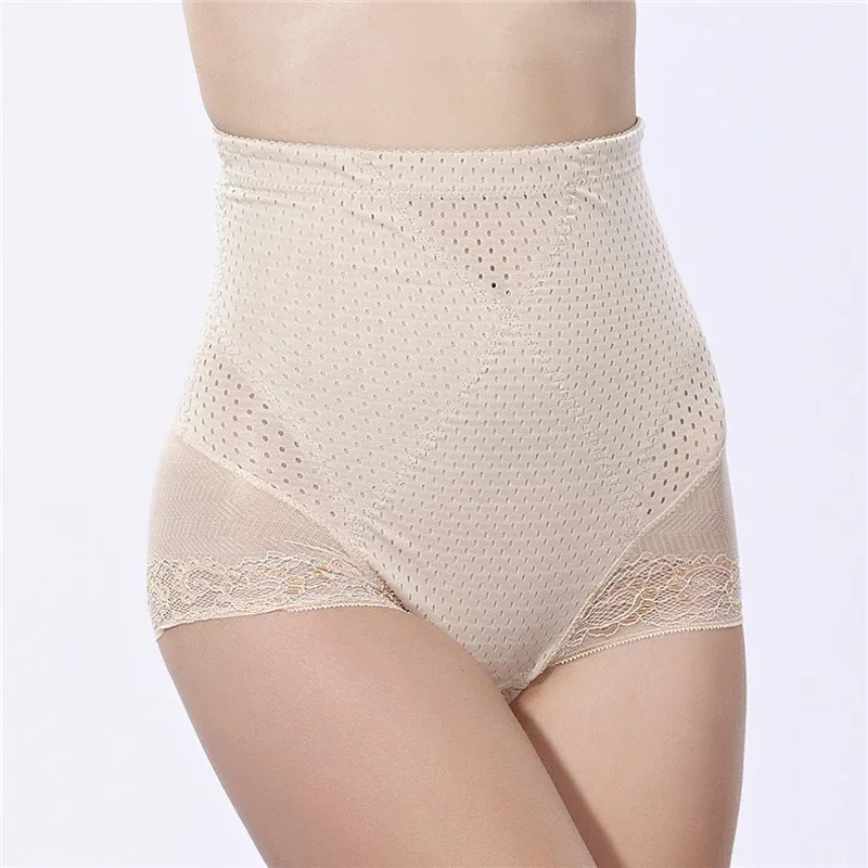 Women Shaping Underwear Belly Slimming Control Panties with Zipper Butt Lifter Shapewear Corrective Body Shaper Lace Briefs New