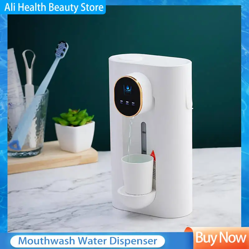 Dispensador automático de agua para enjuague bucal, máquina de inducción inteligente para colgar en la pared, irrigador bucal, cuidado bucal, 540ml