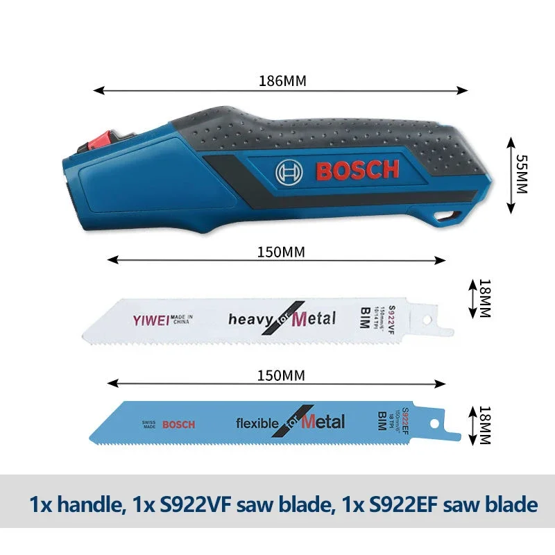 Bosch Professional 2608000495 Hand Sawing Set Handle for Recip Saw Blades Including Recip Saw Blades Hand Tools