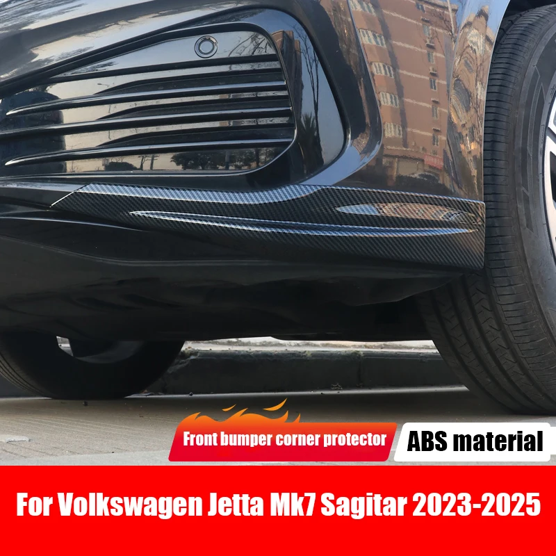 

Для Volkswagen Jetta Mk7 Sagitar 2023 2024 2025 угловая защита переднего бампера из АБС-материала, внешняя модификация, часть