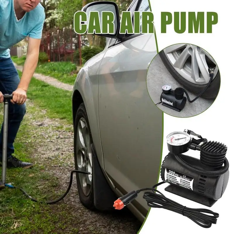 Air Pump for Car Tires Portable Tire Air Compressor Lightweight Safe Air Compressor Tire Inflator for Bicycle Motorcycle Tires