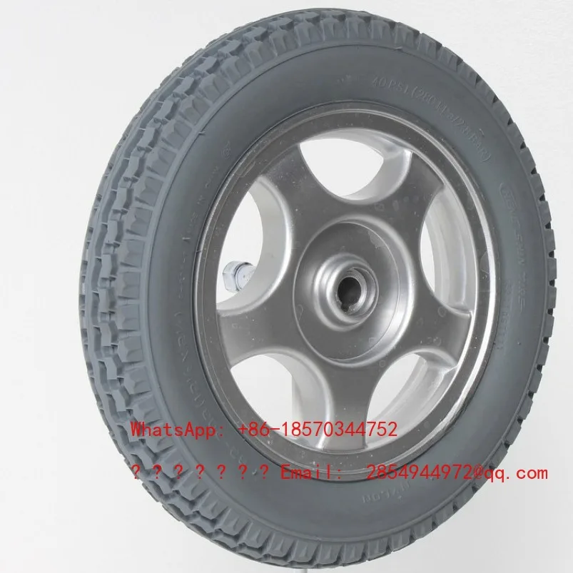 

Electric Wheelchair Accessories 12-inch Deep Pattern Solid Tires, Universal Electric Wheelchair Rear Tires