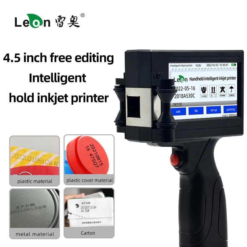 English System Handheld Inkjet Printer Portable Small Production Date Shelf Life Batch Number Coding Machine Fadeless Printing