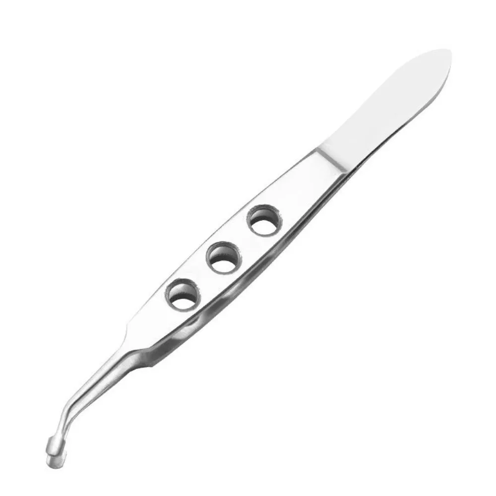 Round Head Meibomian Gland Forceps Stainless Steel Extension Compressor Eyelid Tweezers Eyelid Clip Eye Massage Forceps