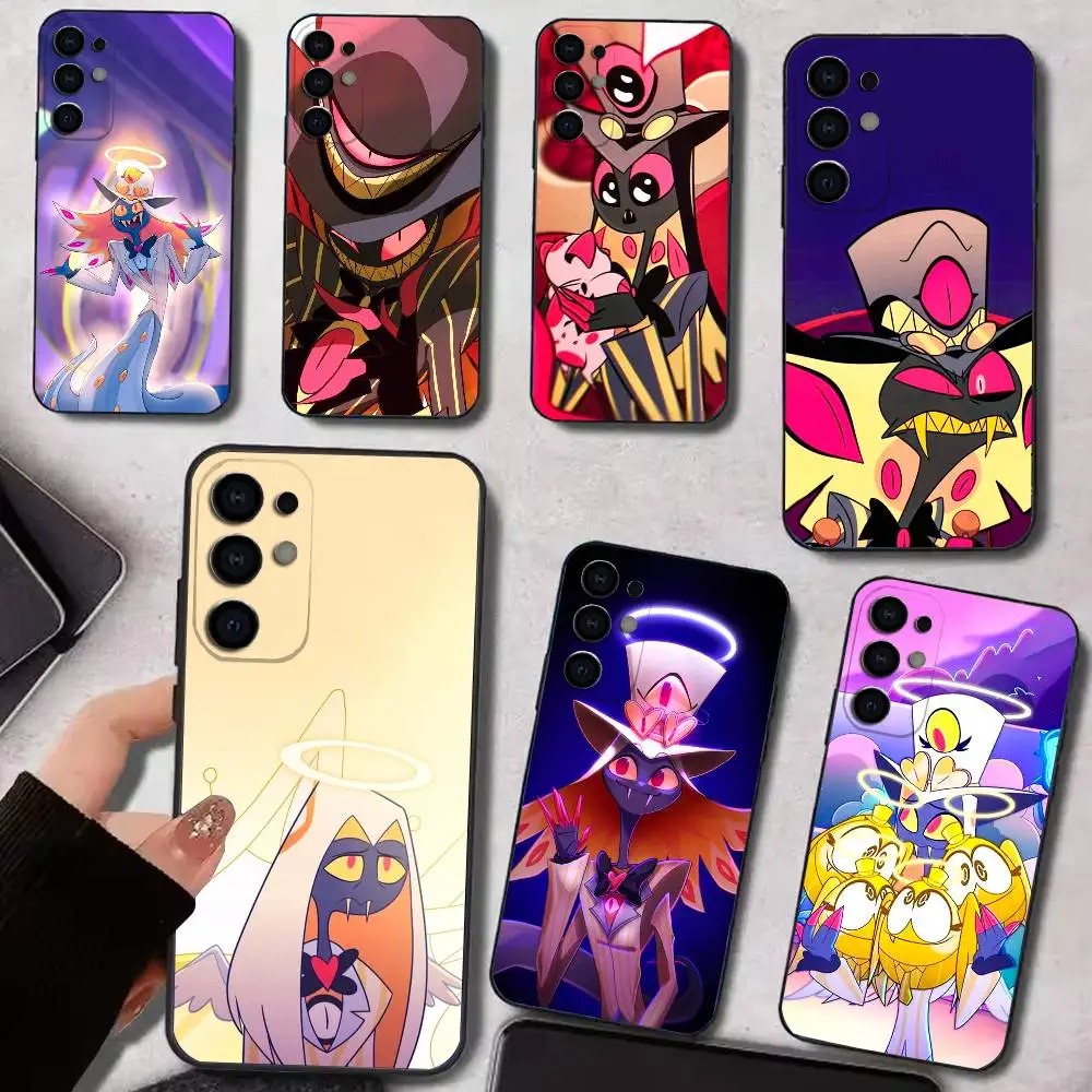 S-Sir Pentious H-Hazbin H-Hotel   Phone Case For Samsung S25,S24,S21,S22,S23,S30,Ultra,S20,Plus,Fe,Lite,Soft Black Cover